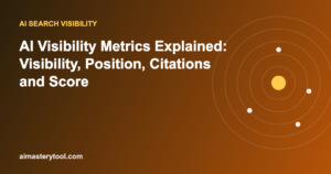 AI Visibility Metrics Explained: Visibility, Position, Citations and Score
